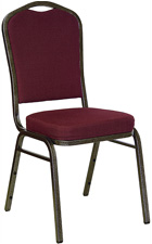 Stacking Banquet Chairs Burgundy