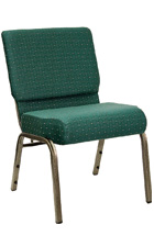 Wide Church Chairs in Green